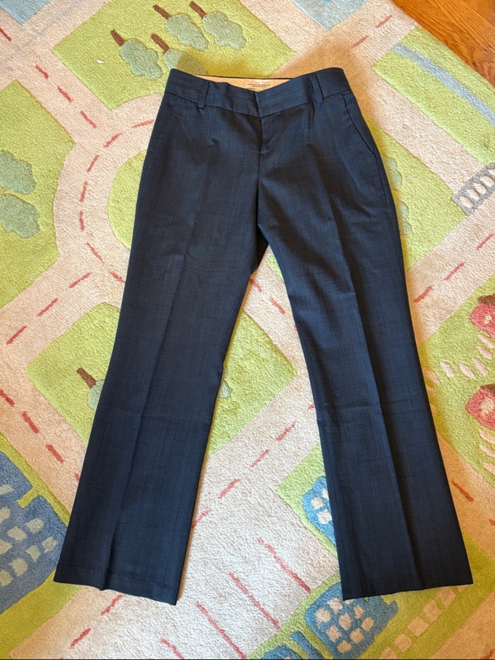 Banana Republic Navy and Cream The Martin Fit Pants